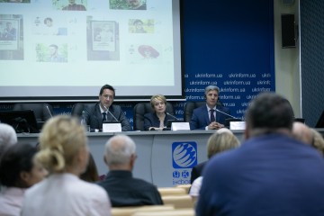 Лілія Гриневич на прес-конференції щодо початку Року французької мови в Україні