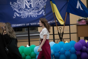 Лілія Гриневич на загальноуніверситетській церемонії конвокації 2019 у Національний університет "Києво-Могилянська академія"