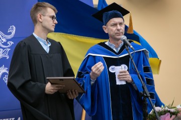 Лілія Гриневич на загальноуніверситетській церемонії конвокації 2019 у Національний університет "Києво-Могилянська академія"