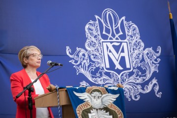 Лілія Гриневич на загальноуніверситетській церемонії конвокації 2019 у Національний університет "Києво-Могилянська академія"