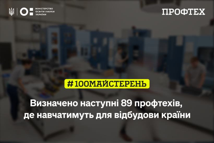 Триває оновлення професійної освіти: ще 89 закладів отримають державне фінансування