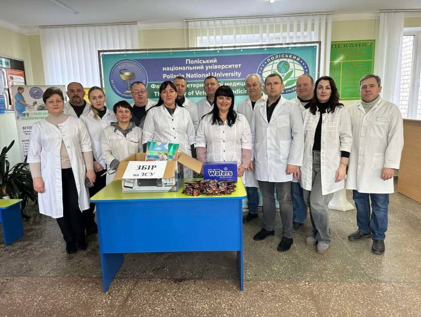 «Солодкі валентинки» для захисників від студентів Поліського національного університету