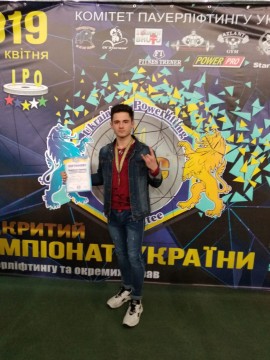 Студент ЖНАЕУ став чемпіоном України з пауерліфтингу та окремих вправ