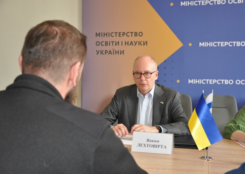 Міністр освіти і науки України Оксен Лісовий провів зустріч із Надзвичайним і Повноважним Послом Фінляндії в Україні Яакко Лехтовіртою
