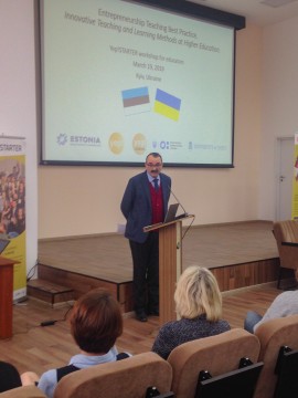 Розвиток інновацій та підприємницької культури у вишах – 200 представників українських ЗВО пройшли тренінги від естонських колег