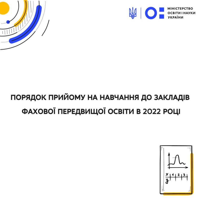 Наказ МОН: Порядок прийому на навчання до закладів фахової передвищої освіти в 2022 році