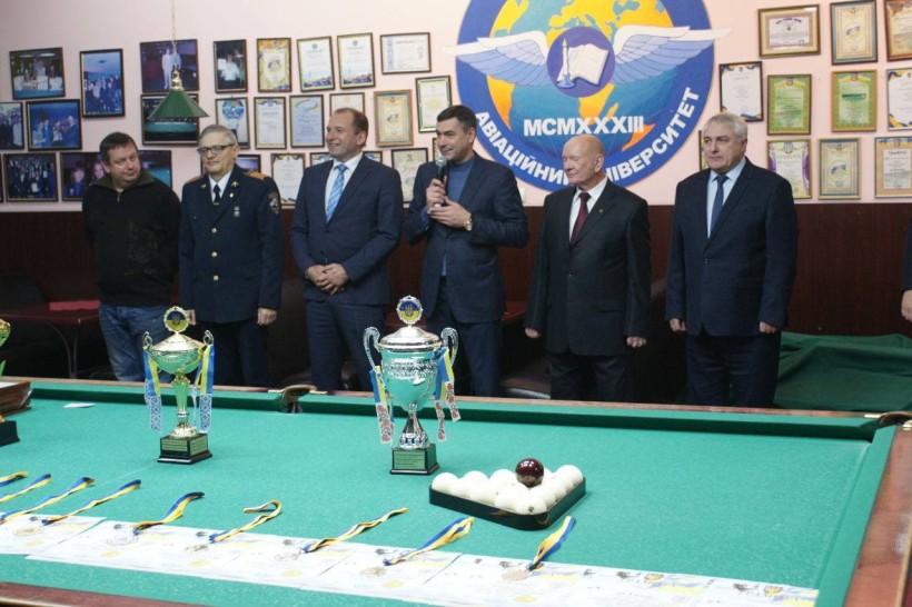 Ректор НАУ відкрив Чемпіонат України зі спортивного більярду серед науково-педагогічних працівників ЗВО
