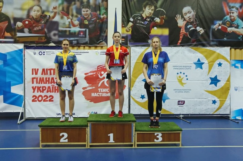 Визначено переможців IV літньої Гімназіади України з настільного тенісу
