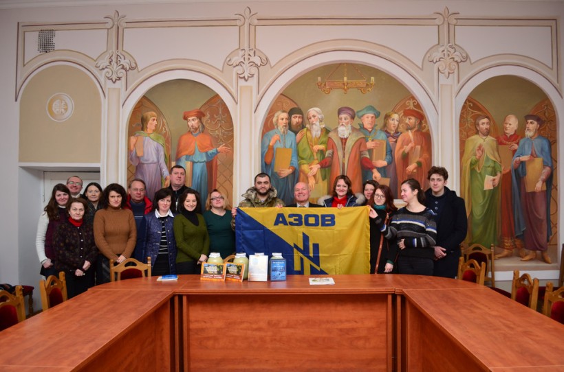 Острозьку академію відвідали бійці полку «Азов»