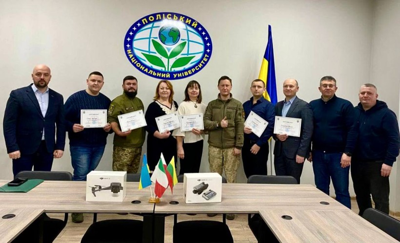 Викладачам Поліського університету вручили сертифікати про завершення курсу  від Позаштатного центру тактичної медицини