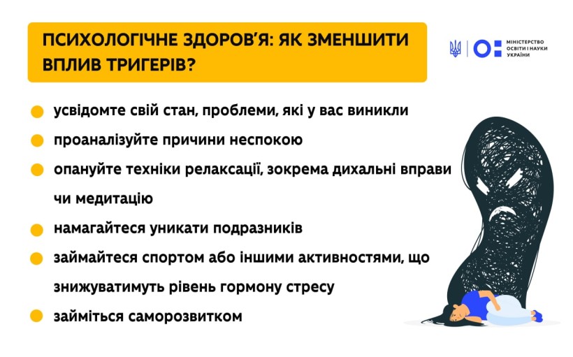 Психологічне здоров’я: як зменшити вплив тригерів?