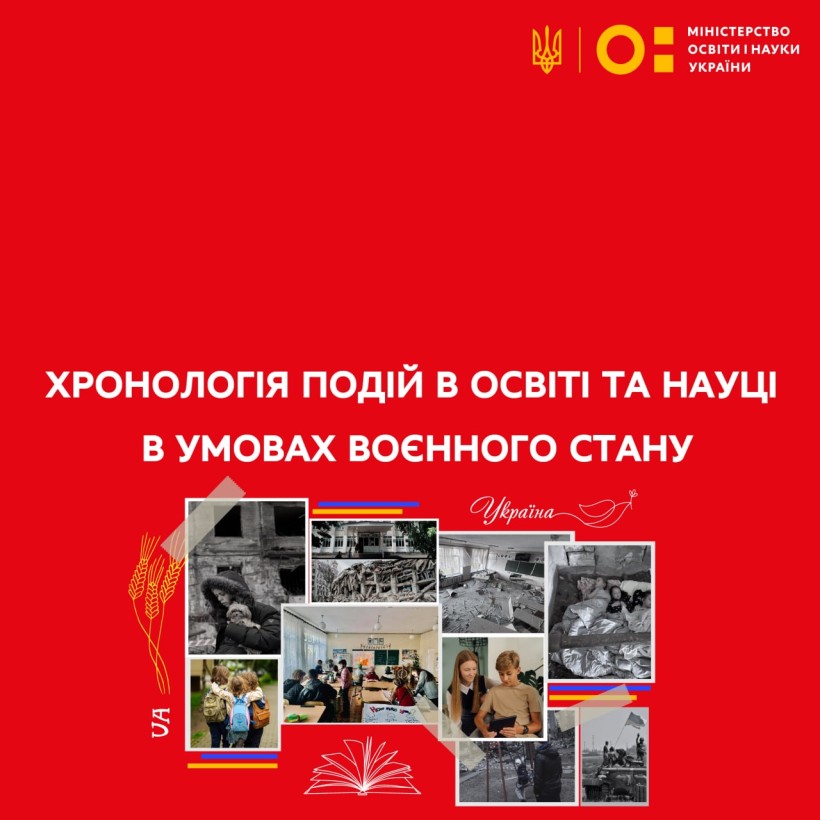 Хронологія подій у сфері освіти та науки в умовах воєнного стану