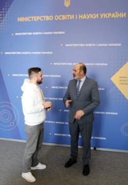 Євген Кудрявець обговорив питання двосторонньої співпраці в галузі освіти і науки з послом ПАР в Україні