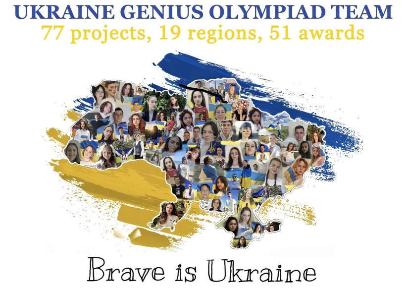 Українська збірна здобула 51 нагороду під час Genius Olympiad 2022