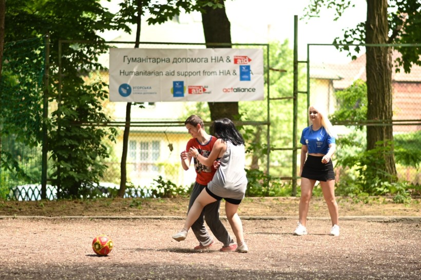 У Львівській політехніці відкрили літній спортивний табір для переселенців