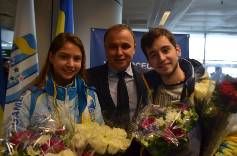 Україна зустріла «золотих» чемпіонів зимової Універсіади-2017