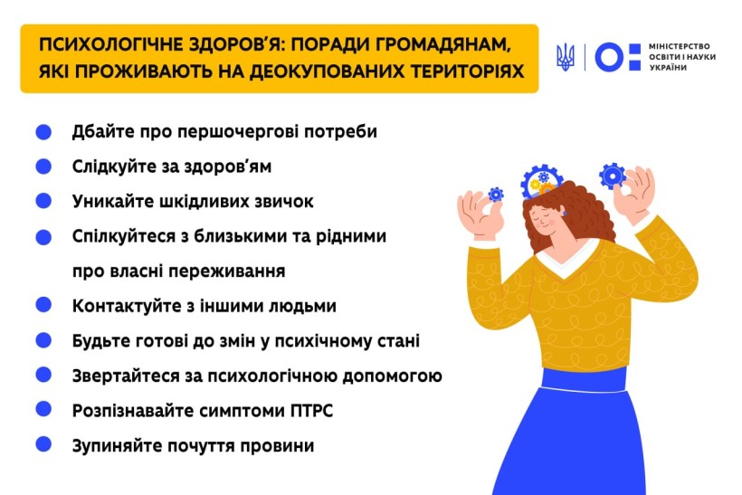 Експерти МОЗ підготували поради громадянам, які проживають на деокупованих територіях