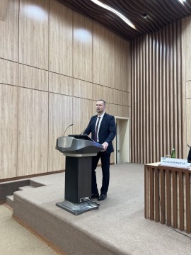 Сергій Шкарлет провів гостьову лекцію для студентів та викладачів Міжнародного університету «Шовковий шлях»