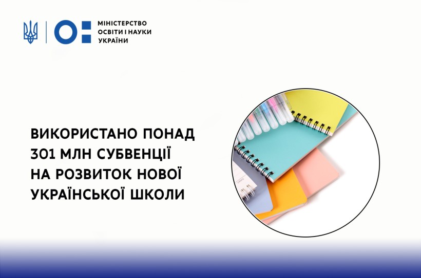 Області використали понад 301 млн грн субвенції на розвиток Нової української школи