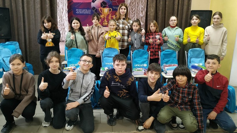 На Одещині школярі отримали 5 тис. рюкзаків від ЮНІСЕФ