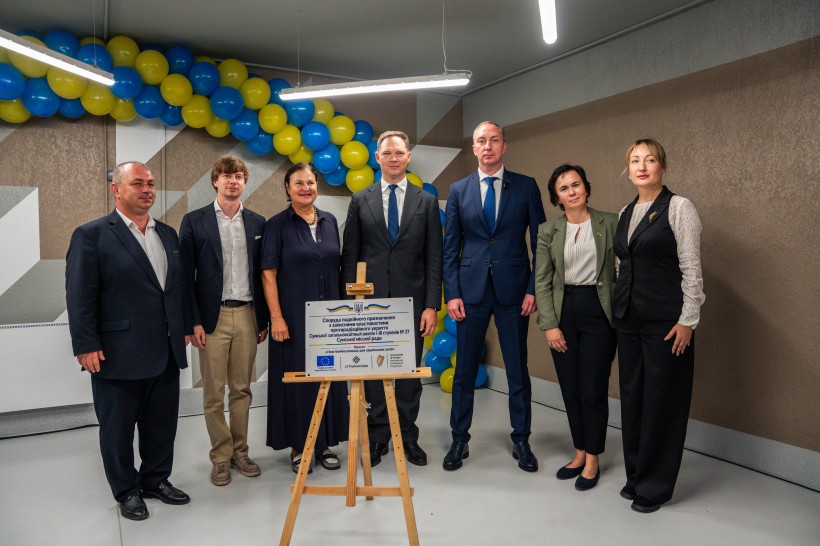 Підземна школа, обладнана коштом Євросоюзу, Литви та Ірландії відкрилася на прифронтовій Сумщині