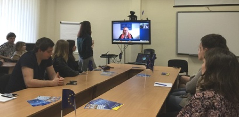 У Дніпропетровському національному університеті відбулась веб-конференція зі Страсбургом