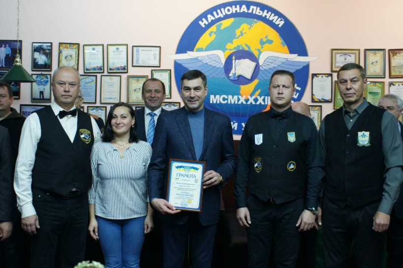 Ректор НАУ відкрив Чемпіонат України зі спортивного більярду серед науково-педагогічних працівників ЗВО
