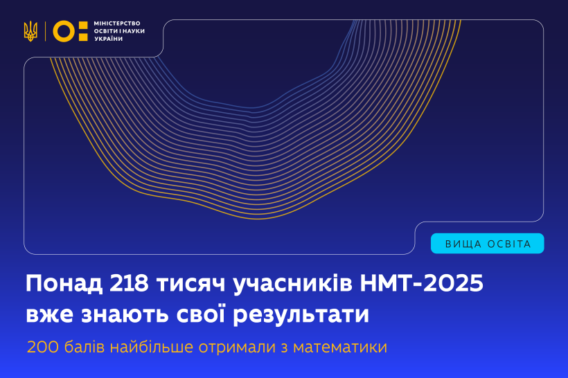 Понад 218 тисяч учасників НМТ-2025 уже знають свої результати: найбільше 200-бальників — із математики