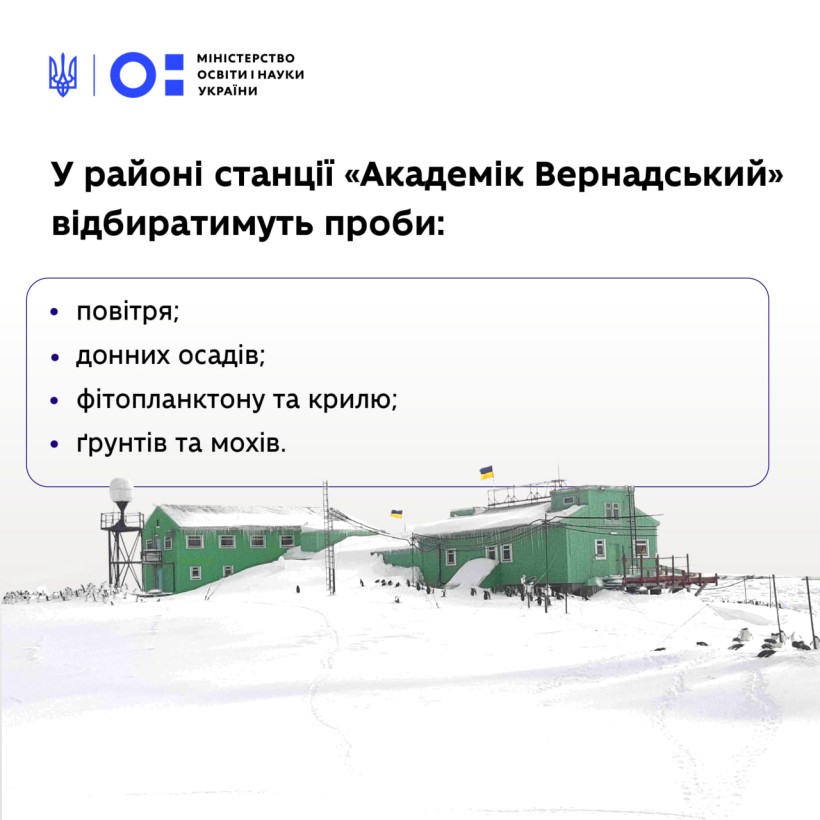 НАНЦ долучився до міжнародного проєкту з дослідження розповсюдження силіконів в Антарктиці