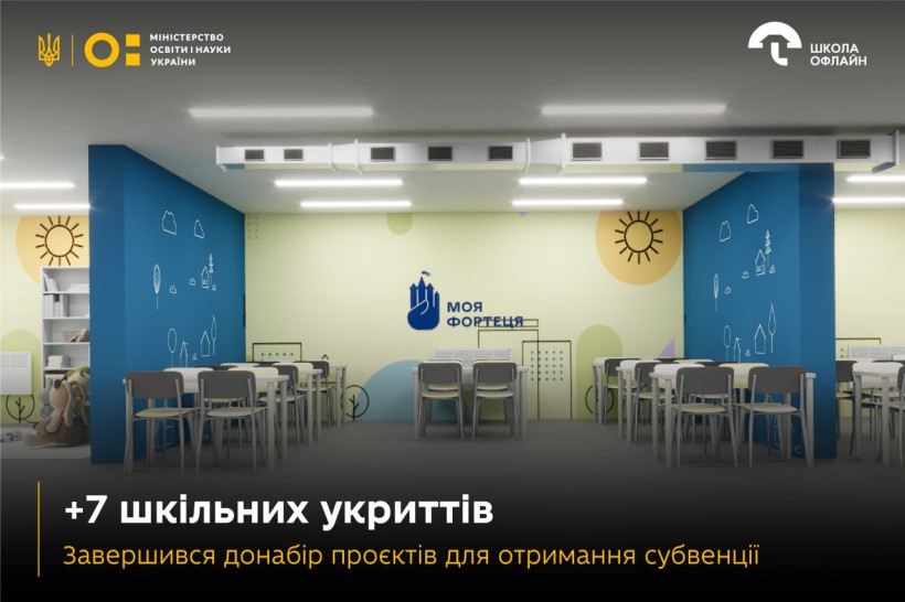 Ще 7 шкільних укриттів: завершився донабір проєктів для отримання субвенції