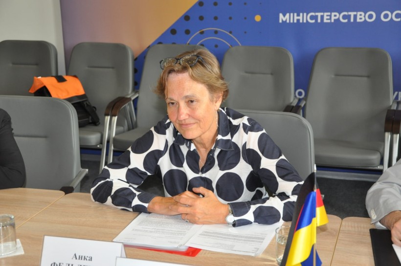 Зустріч міністра освіти і науки України Оксена Лісового з Надзвичайним і Повноважним Послом Федеративної Республіки Німеччина в Україні пані Анкою Фельдгузен