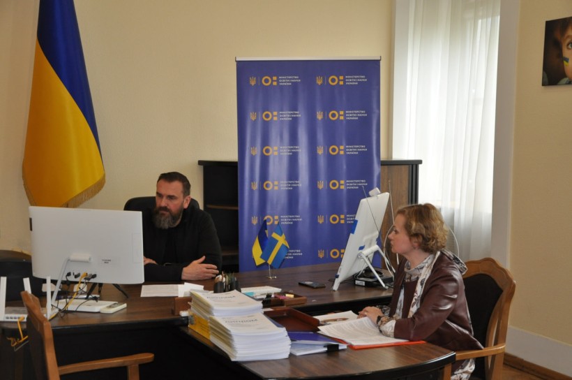 Зустріч міністра освіти і науки України Оксена Лісового з міністром із питань шкіл Королівства Швеція пані Лоттою Едгольм