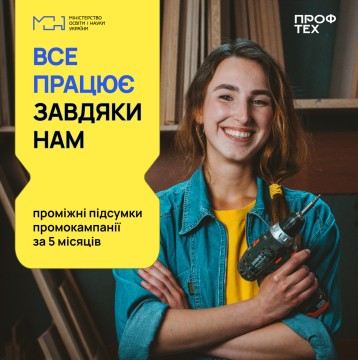 Проміжні результати промокампанії робітничих професій «Все працює завдяки нам»