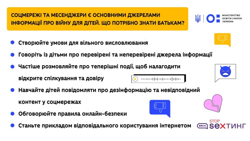 Соцмережі та месенджери є основними джерелами інформації про війну для дітей. Що потрібно знати батькам?