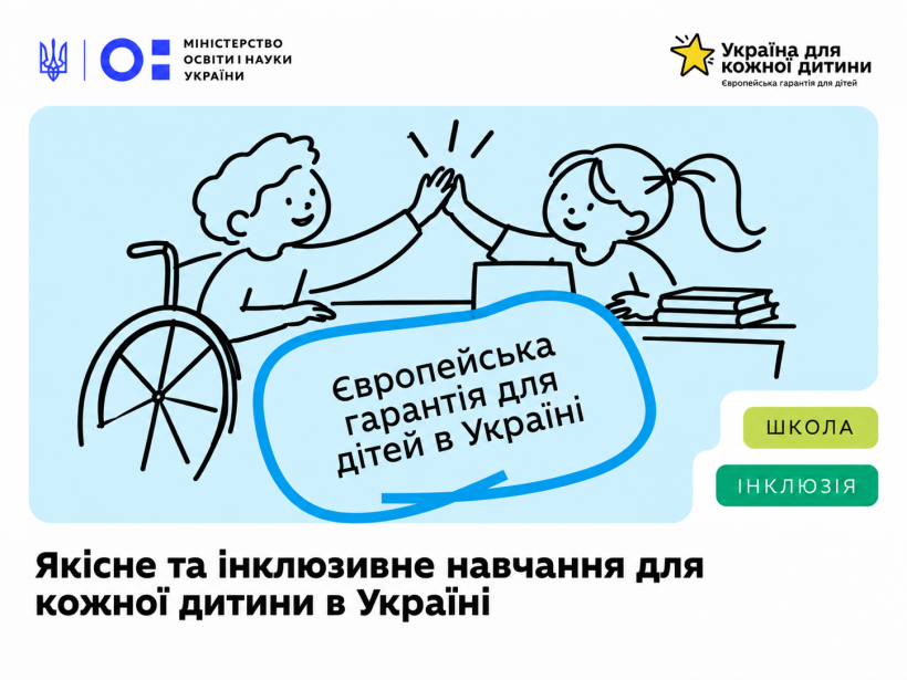 Які напрями Європейської гарантії для дітей в Україні реалізовує МОН?