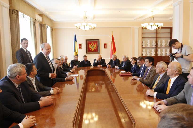 Liliya Hrynevych takes part in the celebration to mark the 10th anniversary of the Independence of Montenegro