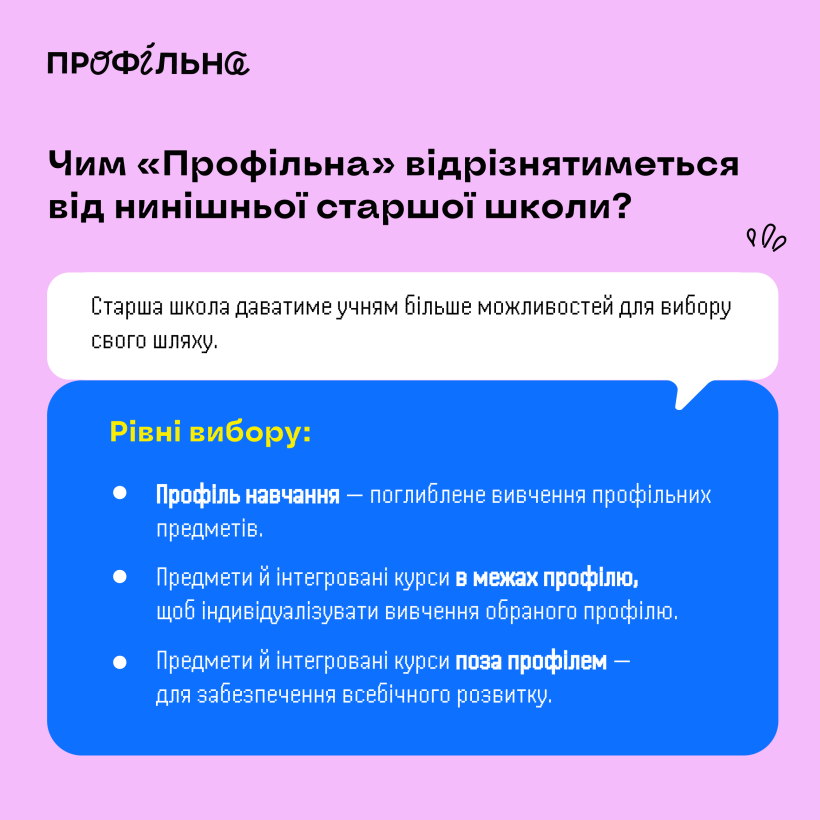 Як зміниться старша школа з 2027 року? Усе про вибір профілів і нові можливості для учнів