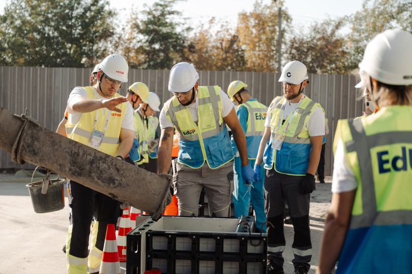 Протестували новий професійний стандарт підготовки бетонярів