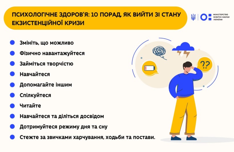Психологічне здоров’я: 10 порад, як вийти зі стану екзистенційної кризи