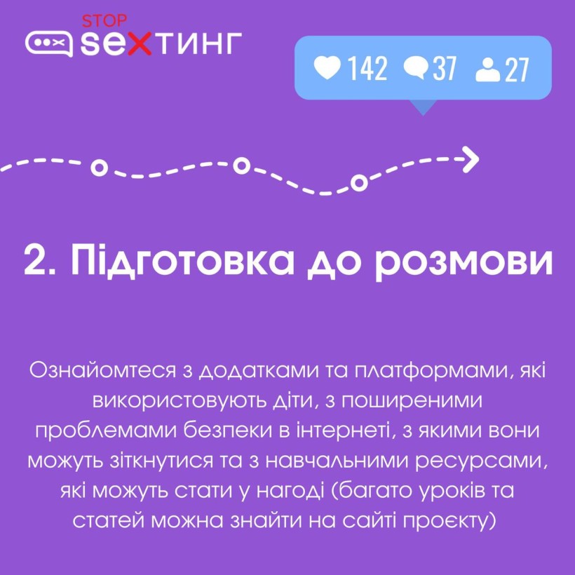 Поради, як говорити з дітьми про безпеку онлайн від освітнього проєкту #stop_секстинг