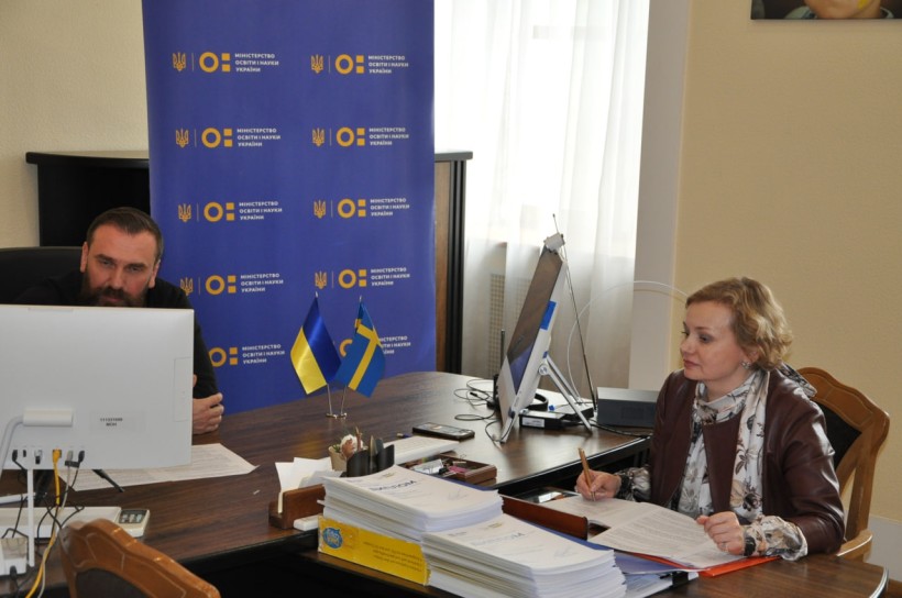 Зустріч міністра освіти і науки України Оксена Лісового з міністром із питань шкіл Королівства Швеція пані Лоттою Едгольм