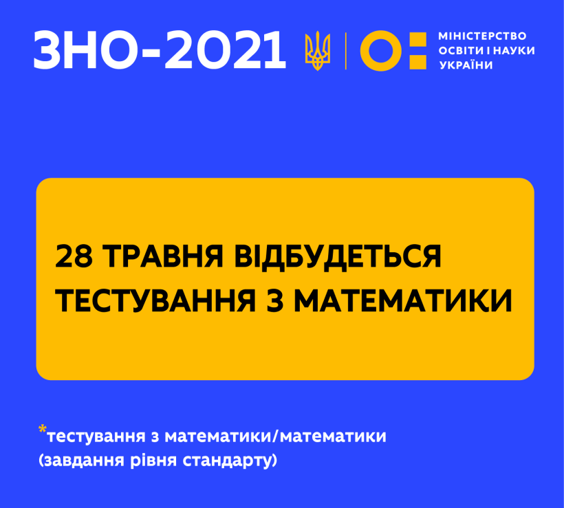 28 травня відбудеться ЗНО з математики