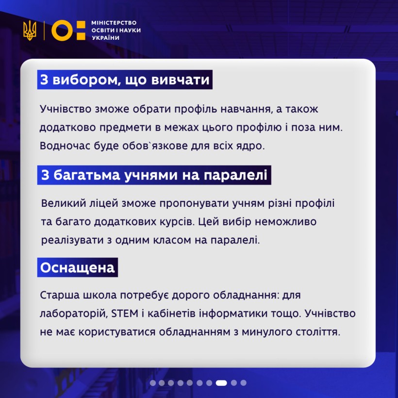 Якою має бути профільна середня освіта в Україні