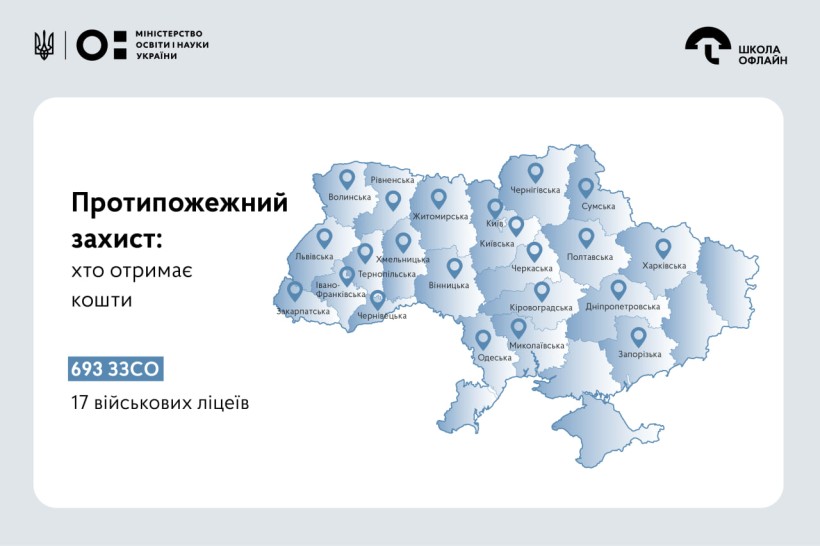 Уряд затвердив розподіл коштів на протипожежний захист для шкіл і військових ліцеїв