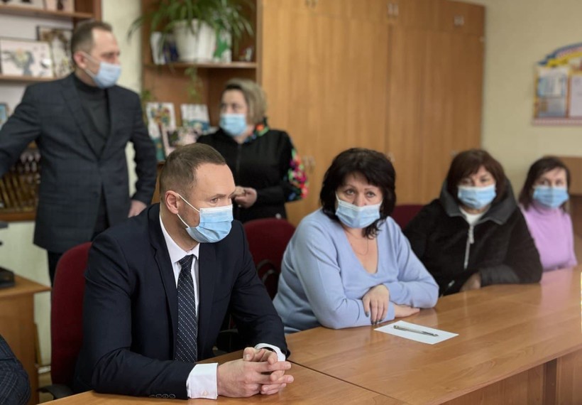 Сергій Шкарлет перебуває з робочим візитом у закладах освіти міста Лубни