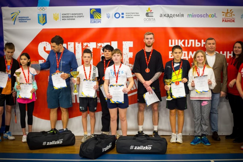 У Києві вперше відбувся чемпіонат «Шкільна бадмінтонна ліга»