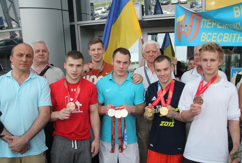 Урочиста зустріч українських спортсменів-учасників XXVIII Всесвітньої літньої Універсіади 2015