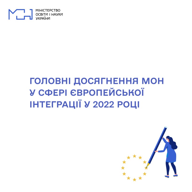 Головні досягнення МОН у сфері європейської інтеграції у 2022 році