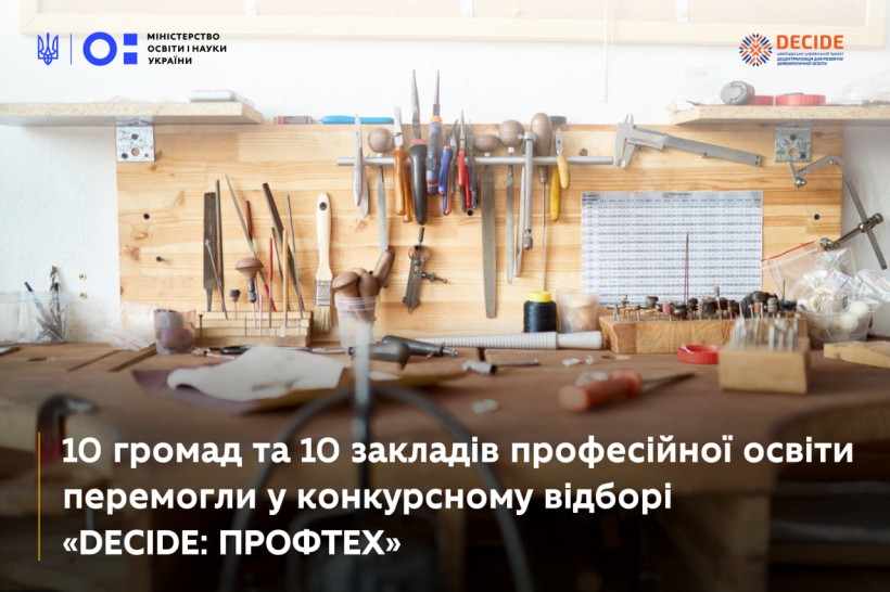 10 профтехів отримають по 3.6 млн грн на створення профорієнтаційних хабів, підтримку бізнес-партнерств та стратегічного планування