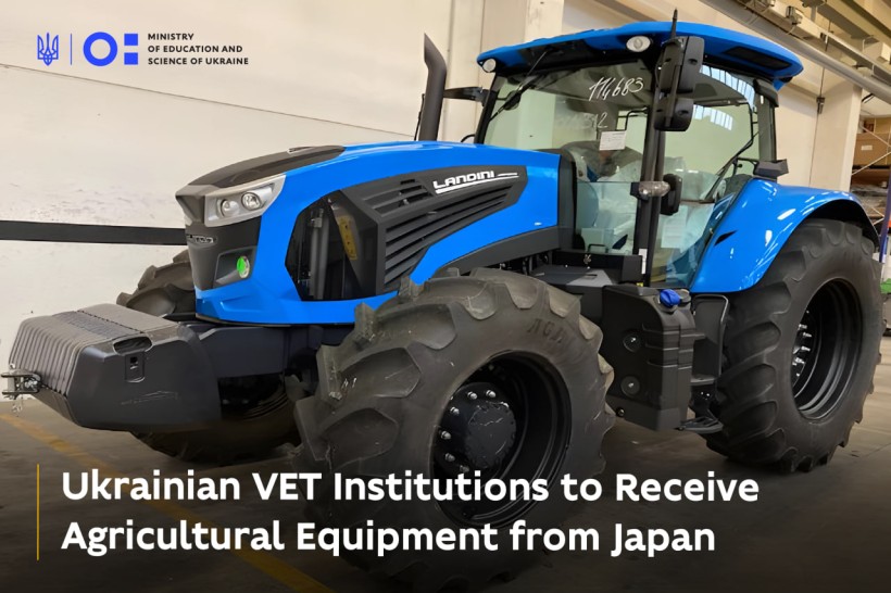Ukrainian VET Institutions to Receive Agricultural Equipment from Japan